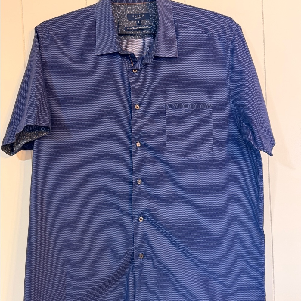 Ted Baker Navy Casual Button Down Shirt